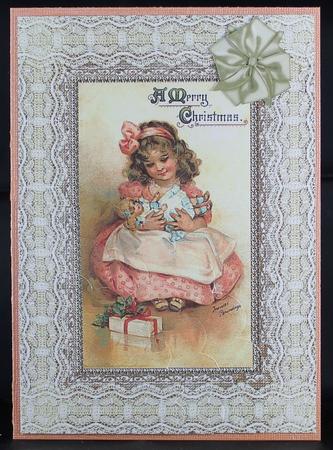 Christmas Girl and Dolls by Deborah Braun