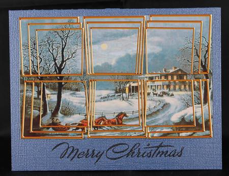 Coming Home for the Holidays 3D Card Panels by Deborah Braun