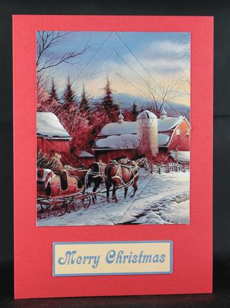 Bringing Home the Tree Decreasing Diamonds Pyramid Card by Deborah Braun