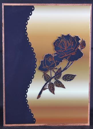 Gold and Black Rose by Deborah Braun