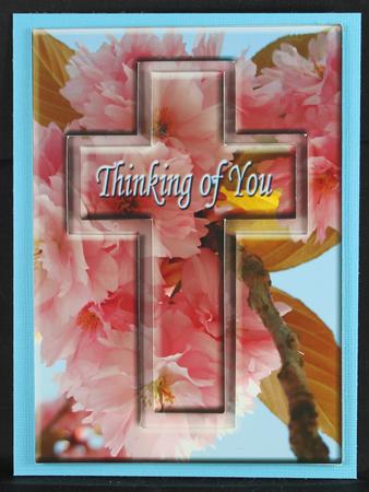 Cherry Blossom Cross - Thinking of You by Deborah Braun