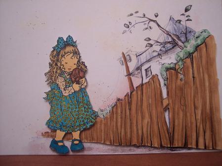 2 A5 Backgrounds for Your Decoupage Ladies & Rubber Stamps by Deborah Braun
