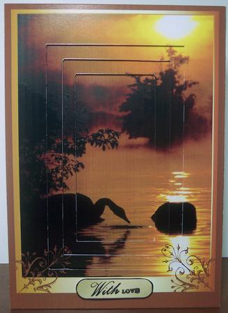 Sunset Swan by Deborah Braun