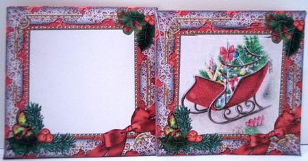The Sleigh Holly 3in Mini Card Envelope Pointy Stacker Aio by Deborah Braun