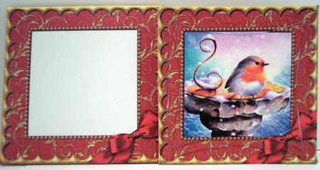 Red Robin 3in Mini Card Envelope Pointy Stacker Aio by Deborah Braun
