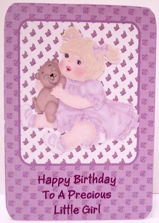 Little Girl with Teddy 2 by Deborah Braun