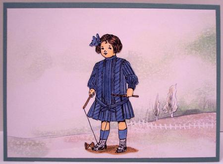 2 A5 Backgrounds for Your Decoupage Ladies & Rubber Stamps by Deborah Braun