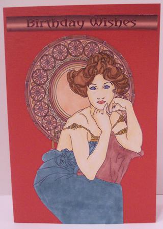 Art Nouveau Girl by Deborah Braun