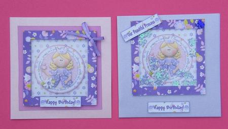 Pretty as a Princess Shaker/picture Frame Card by Debra Carpenter