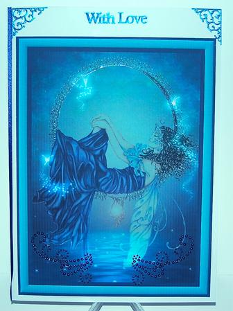 Dreaming Over the Sea A4 Card Front by Debra Macey