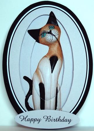 Tunnell Plate Card Such Loverly Cats by Debra Macey