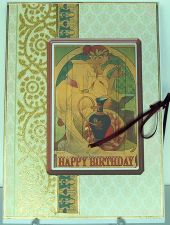 Art Nouveau Lady Artist by Debra Macey