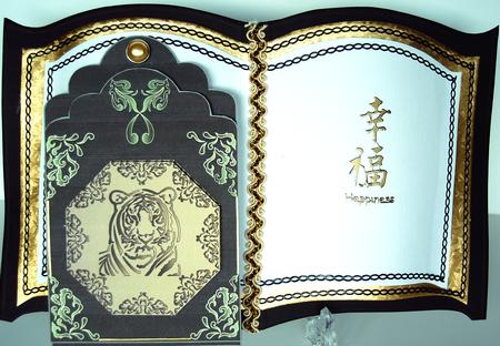Tiger Double-tag Card by Debra Macey