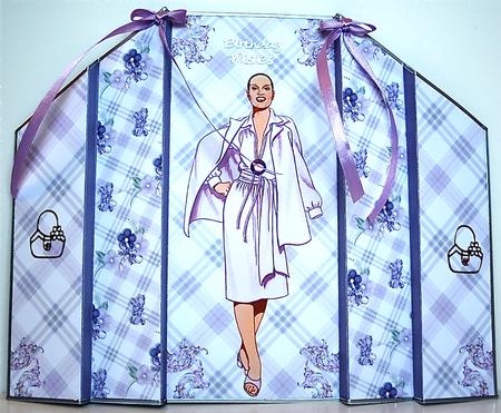 The Cat Walk -theatre Fold Card by Debra Macey
