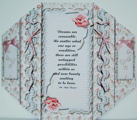 Dreams Are Renewable Theatre Fold Card by Debra Macey