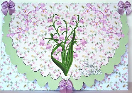 Scalloped Pink Lily of the Valley by Debra Macey