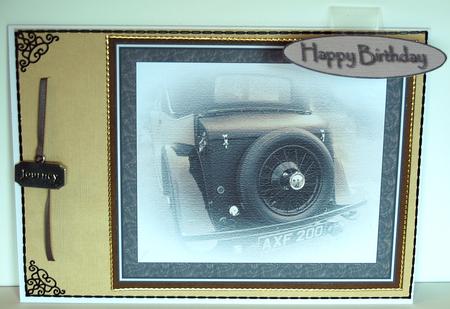 Sepia Vintage Car by Debra Macey