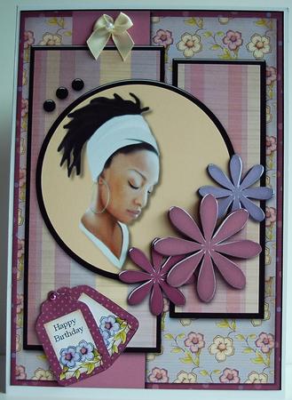 Quiet Reflections Card Topper by Debra Macey