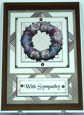 Flower Wreath Sympathy by Debra Macey