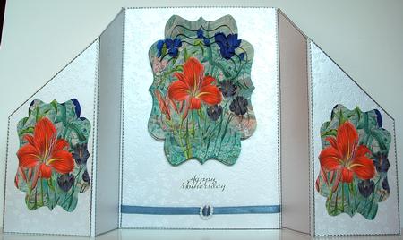 Bunch of Flowers Fancy Bracket Tunnel Sheet by Debra Macey