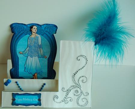 Art Deco Lady in a Fancy Frame by Debra Macey