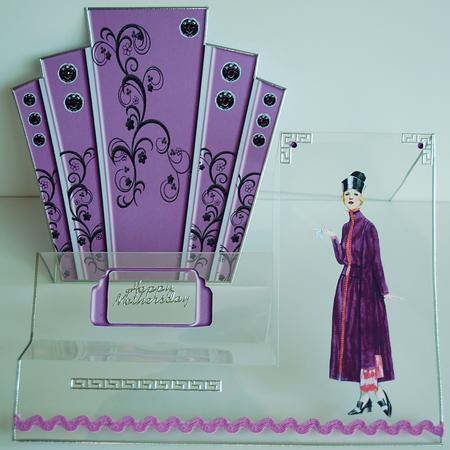Art Deco Panels in Purple with Lady Featured Gallery Photo