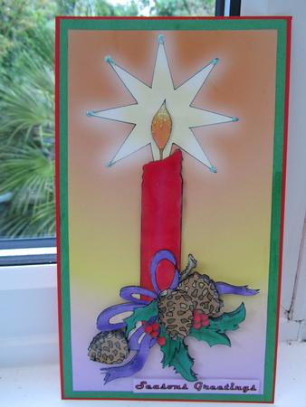 Xmas Candle by Debra Jenkinson