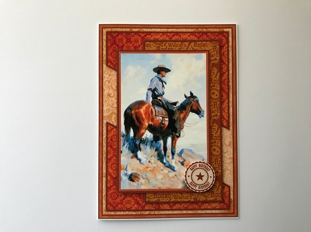 Western cowboy horse rider fathers day mens birthday cards for men quick card by Debra Laraway
