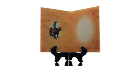 Western cowboy horse rider fathers day mens birthday cards for men quick card insert by Debra Laraway
