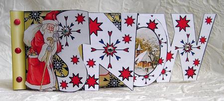 Snow with Santa Word Book by Debra Laraway