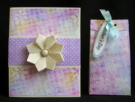 Flowers & Text Backing Papers in Pretty Daisy Colours by Debra Laraway