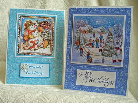 Festive Swirls & Dots in Frost Colours by Debra Laraway