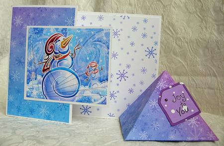 Rainbow Snowflakes by Debra Laraway