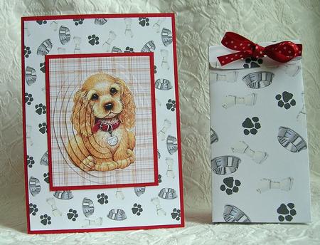 Bones,bowls & Paws Background by Debra Laraway
