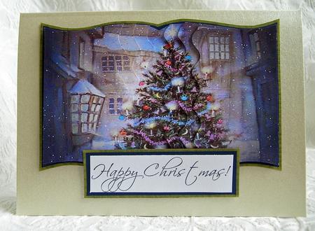 My Christmas Tree Wavy Edge Book Side Stacker by Debra Laraway