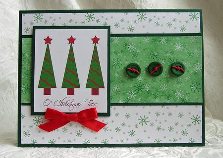 Festive Snowflakes in Holly Colours by Debra Laraway