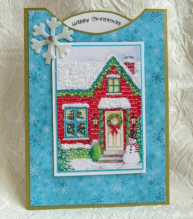 Festive Snowflakes in Royal Colours by Debra Laraway