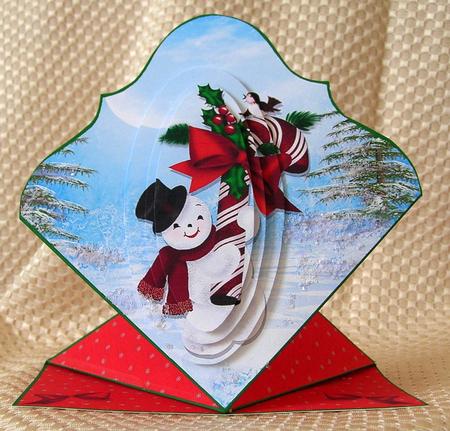 Christmas Cute Snowman by Debra Laraway