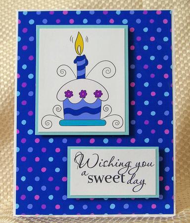 Festive Swirls & Dots in Royal Colours by Debra Laraway