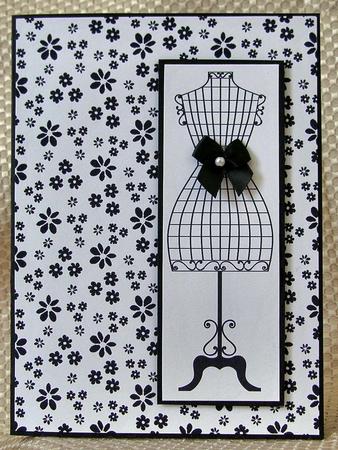 Monochrome Floral Backing Papers by Debra Laraway