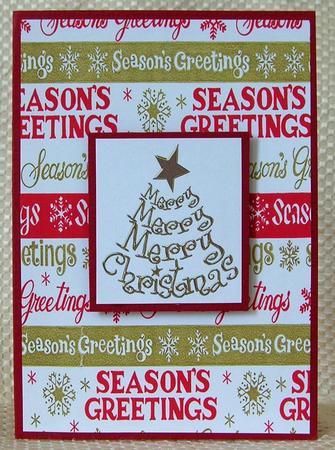 Seasons Greetings Background Vintage by Debra Laraway