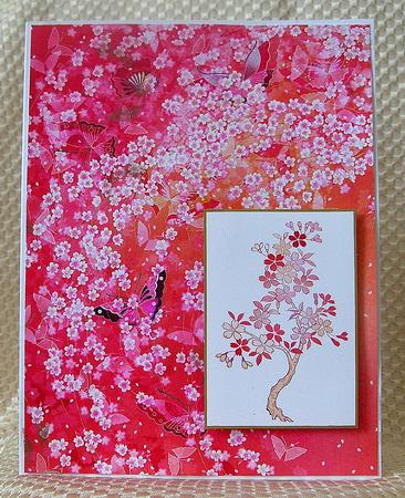 Oriental Style Backing Paper by Debra Laraway