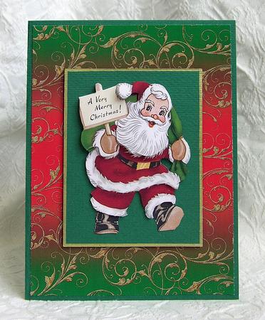 Christmas Mix with Gold Ironwork Paper by Debra Laraway
