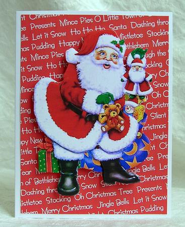 Santa and Sack by Debra Laraway
