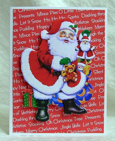 Festive Snowflakes & Text in Holly Colours by Debra Laraway