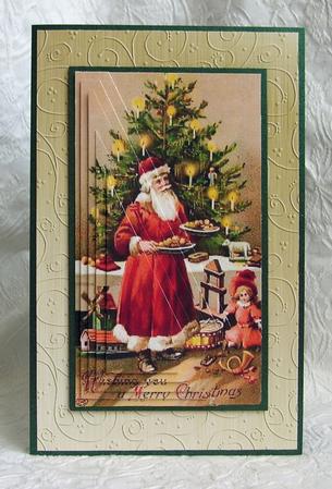 Santa Serving Treats by Debra Laraway