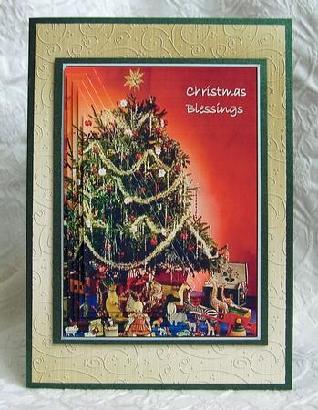 Vintage Tree with Toys Around It by Debra Laraway