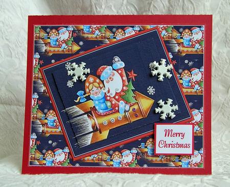 Santa Rocket by Debra Laraway