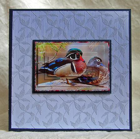 'metallic Leaves Embossed' Backing Paper by Debra Laraway