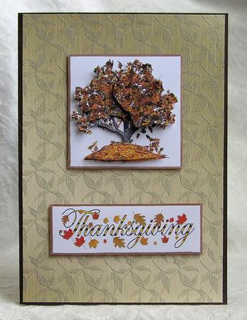 'metallic Leaves Embossed' Backing Paper by Debra Laraway